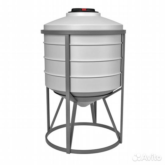 Емкость пластиковая конусная с полным сливом