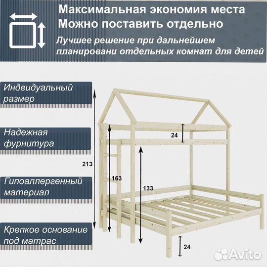 Двухъярусная кровать крепче IKEA