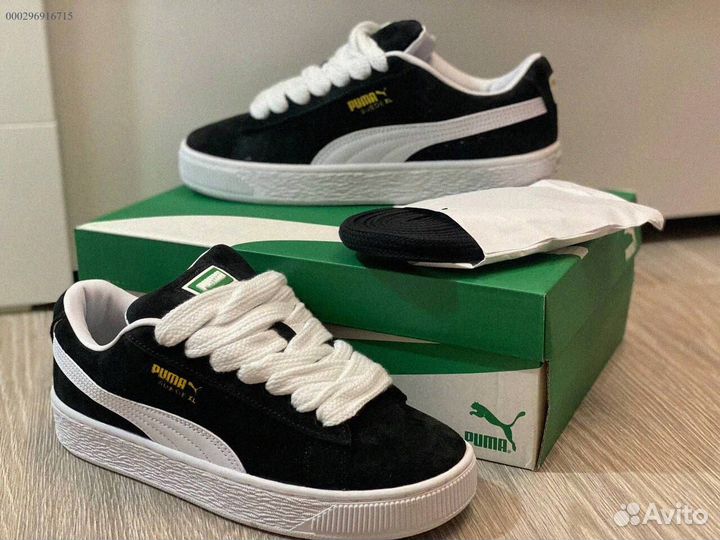 Кроссовки мужские Puma Suede XL “Black White “