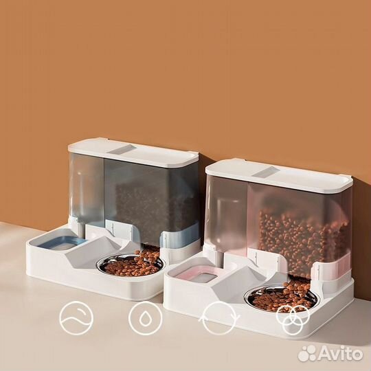 Автокормушка для кошек и собак с автопоилкой