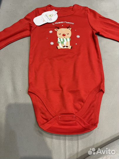 Боди новогодний 92 р-р