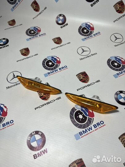 Повторители BMW E46 рест оранжевые желтые рыжие