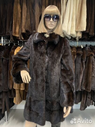 Nafa Mink. Норковая шуба - бабочка 52-54 р