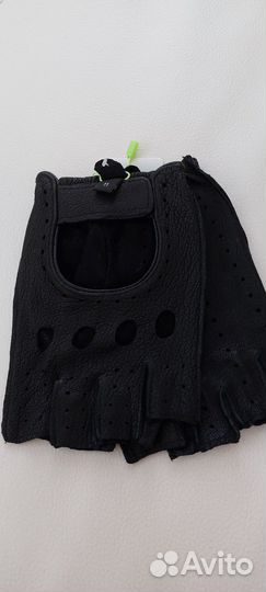 Мужские водительские перчатки из оленьей кожи