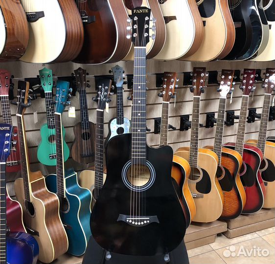 Гитара акустическая Fante FT-D38-BK