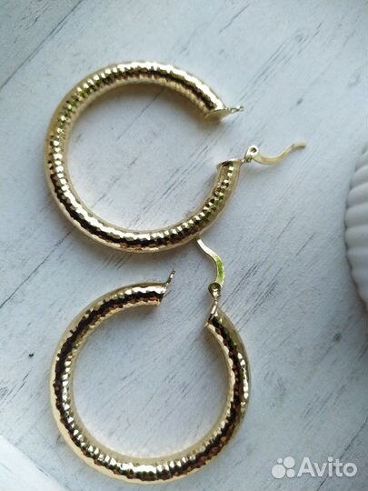 Серьги кольца
