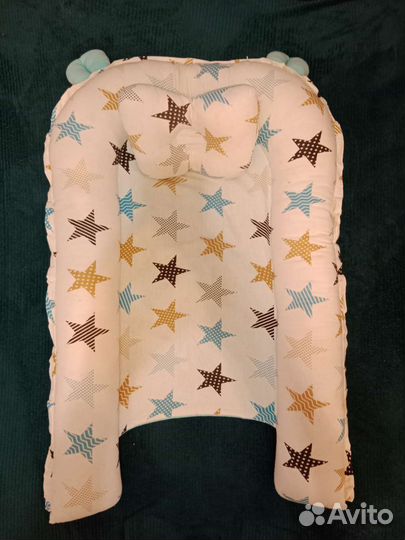 Кокон для новорожденных с ушками