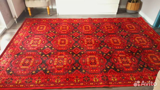 Ковер шерстяной винтажный 2х3