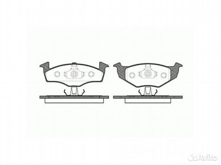 Колодки тормозные remsa Golf 2; Golf 3; Polo; Lupo