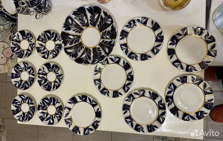 Сервиз кофейный Зимний Узор лфз. СССР