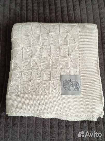 Плед детский вязаный