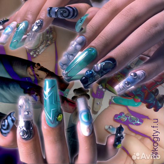 Маникюр с наращиванием