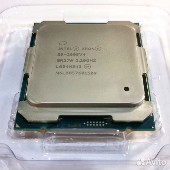 Процессор Intel xeon E5-2698 V4, 20 ядер/40 пот