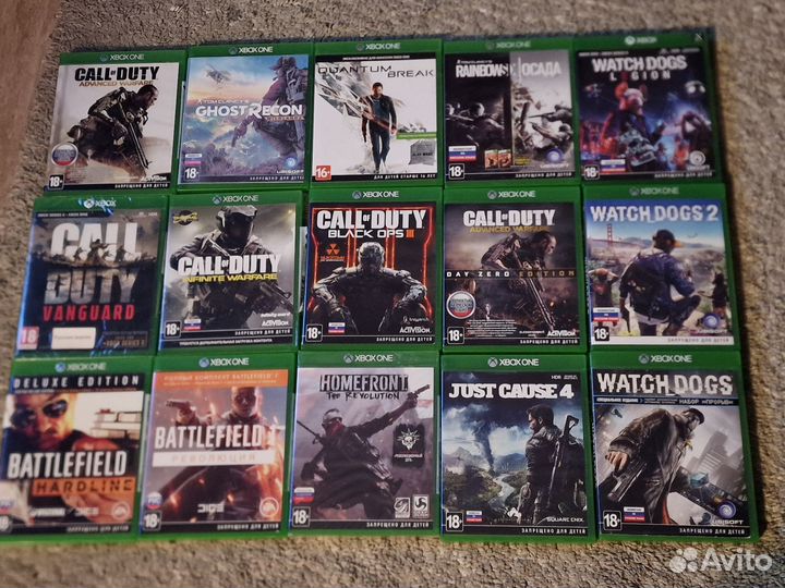 Xbox one игры на дисках