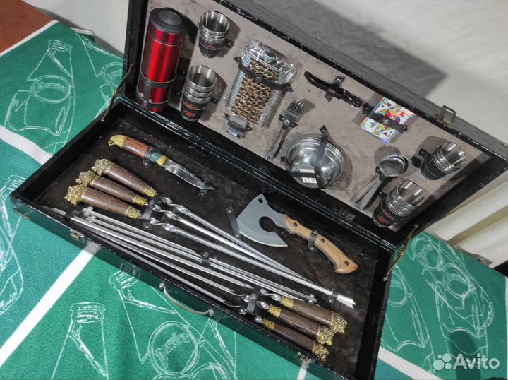 Шашлычный набор подарочный шампура