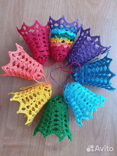 Набор колокольчиков на ёлку