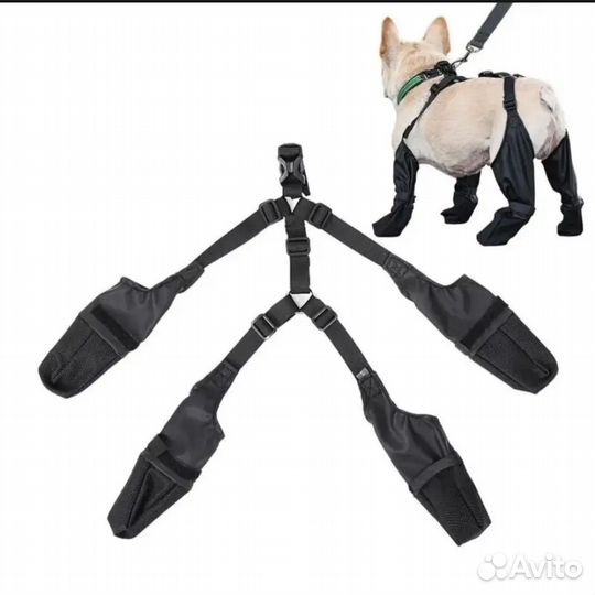 Обувь для собак, на подтяжках, размер S