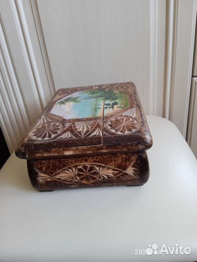 Деревянная шкатулка 1950-е