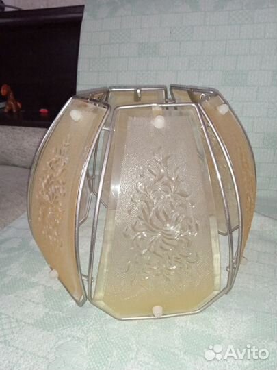 Люстра СССР цветной пластик