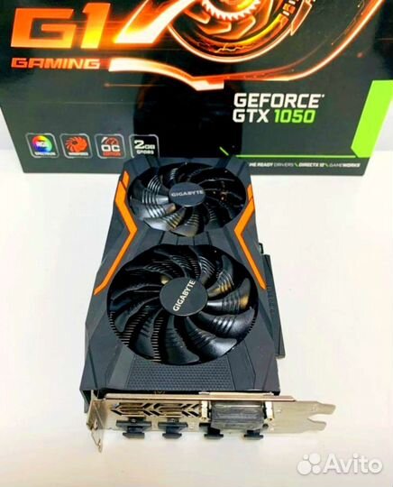 Очень Мощная Игровая Видеокарта GTX 1050 2Gb DDR5
