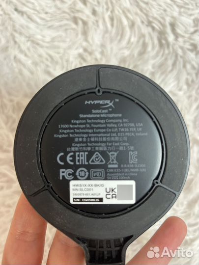 Микрофон игровой HyperX SoloCast, черный