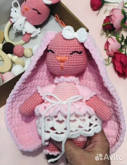 Мягкая игрушка заяц