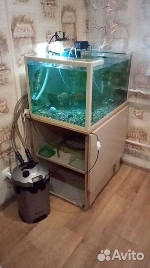 Аквариум с тумбой бу 150л