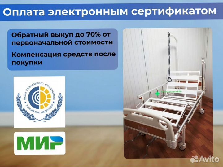 Медицинская кровать функциональная