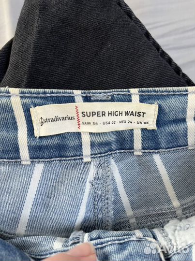 Джинсы с высокой талией