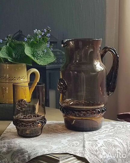 Кувшины, цветное стекло, СССР