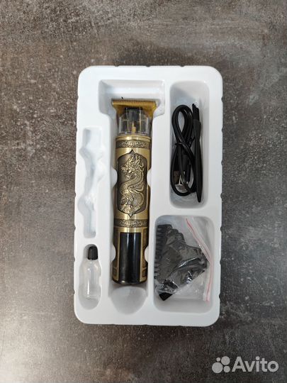 Триммер для бороды / Бритва 2в1 с экраном