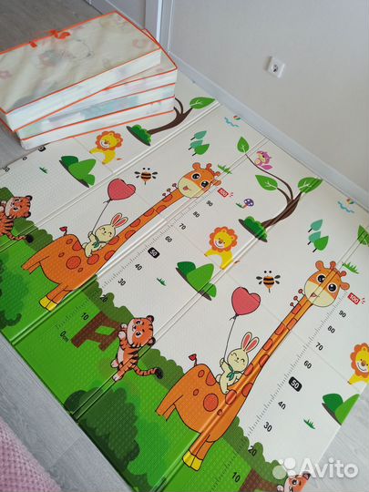 Детский коврик для ползания 200*180, термоковрик