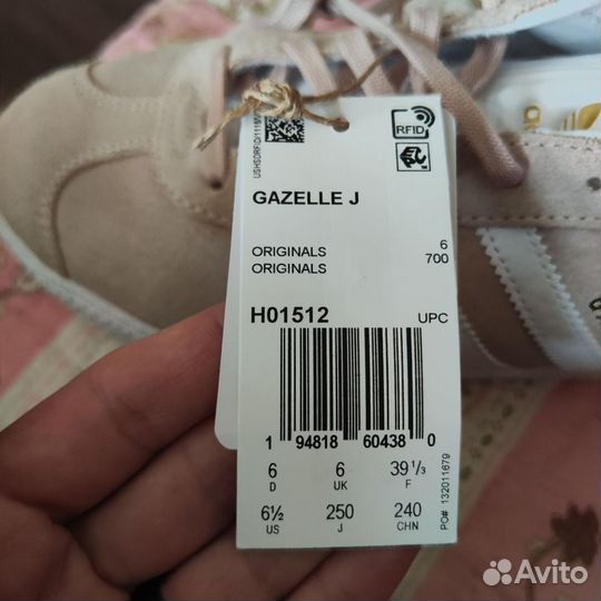 Кеды adidas gazelle оригинал 39-40