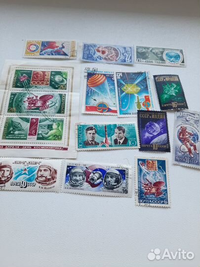Почтовые марки СССР космос