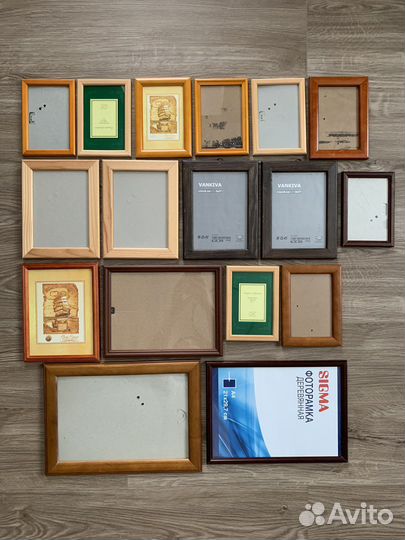 Рамки для фото деревянные