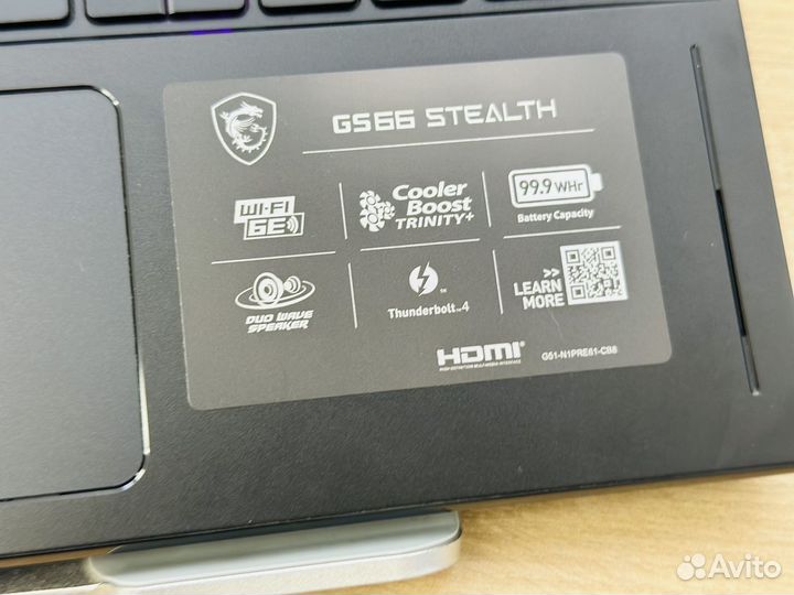 MSI Stealth GD66 2K Core i7-11800H/ 32 RAM/ 3070