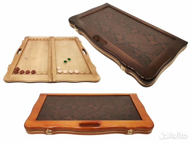 Нарды кожаные из дерева Дипломат 60х64 см