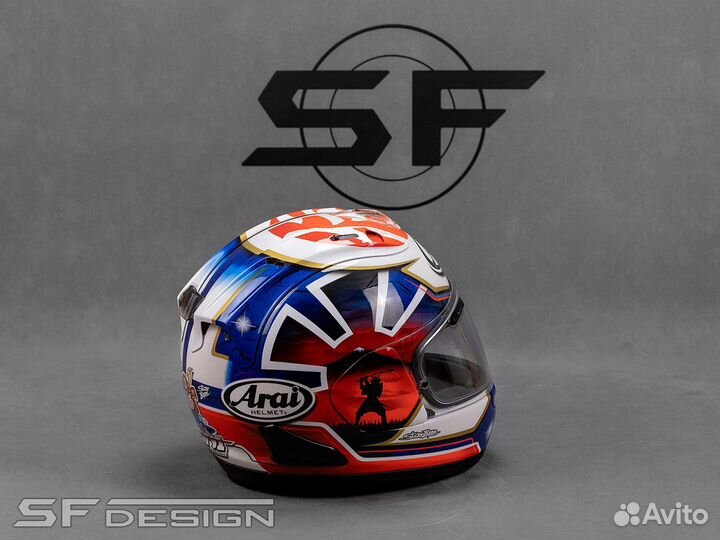 Аэрография для Шлема Red Dawn Little Samurai