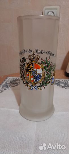 Стаканы для пива, высокие, стекло