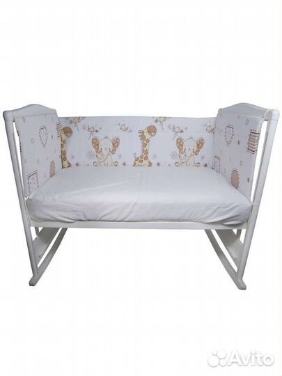 Бортик в кроватку safari