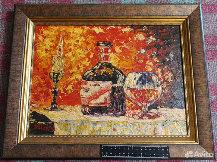 Картина маслом на холсте в раме