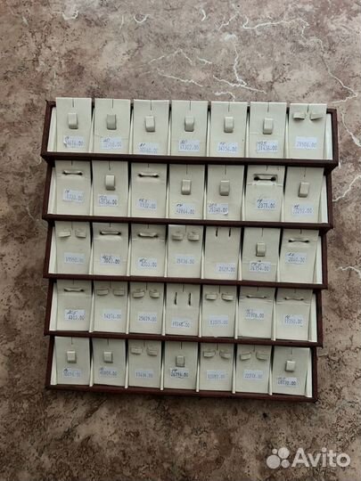 Лотки для ювелирных изделий на витрину