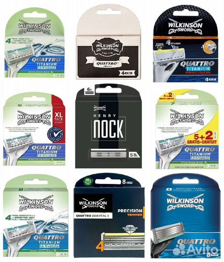 Сменные кассеты Wilkinson Sword Quattro