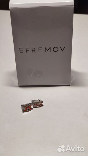 Серьги Корги серебро