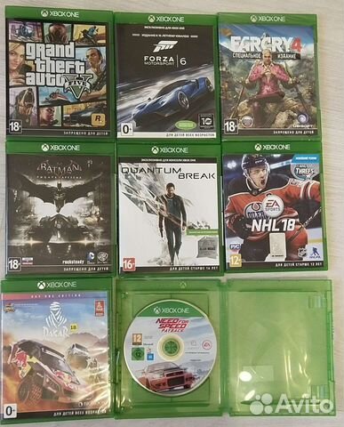 Игры на xbox One диски новые