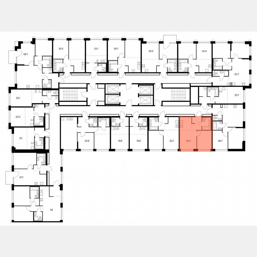 1-к. квартира, 35,5 м², 2/24 эт.
