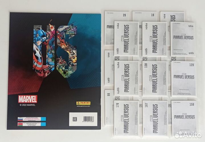Panini Marvel Versus - Альбом и полный сет наклеек