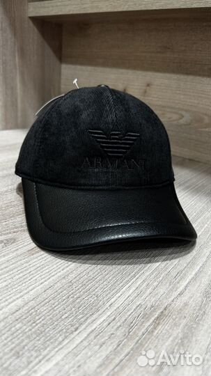 Бейсболка Armani вельвет кепка