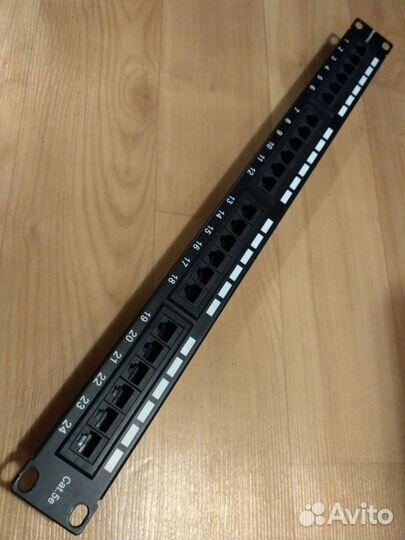 Патч панель RG-45 cat.6 Hyperline