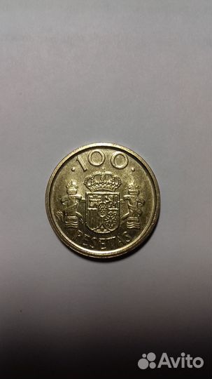 Испания 100 песет 1992г